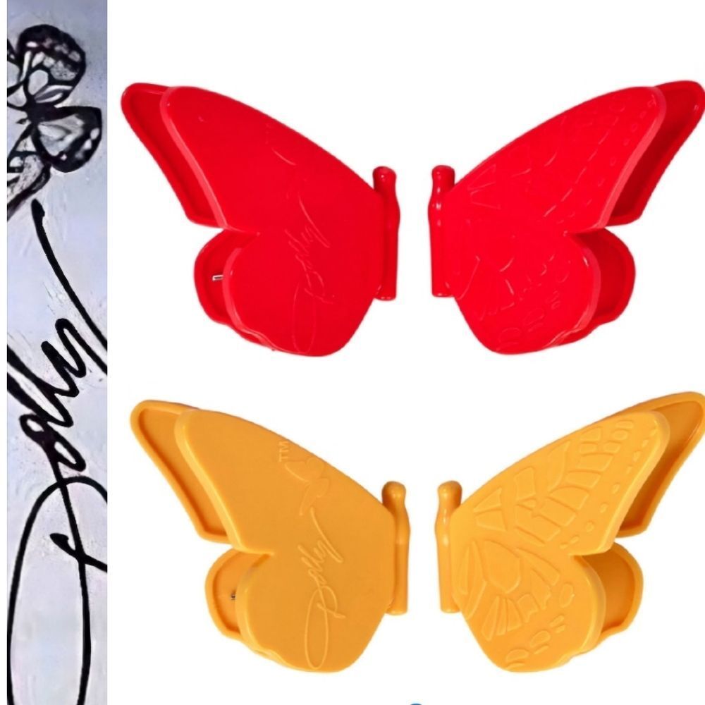 Dolly Parton 2-PK Butterfly Shaped Bag Clips